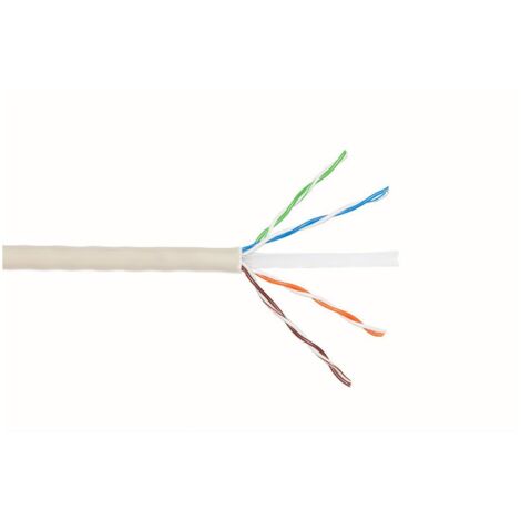 cavo di rete lan cat 5e utp non schermato rigido cca al metro 1 mt