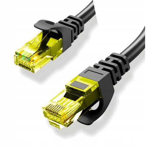 Cavo di rete Lan Cat6 Cat 6 UTP RJ45 Cat Nero Cavo Internet 10 m