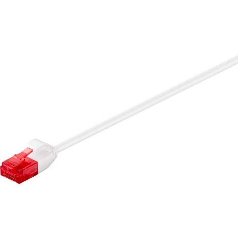 cavo di rete patch cat 6 u-utp rj45 conduttore rame slim 2 mt