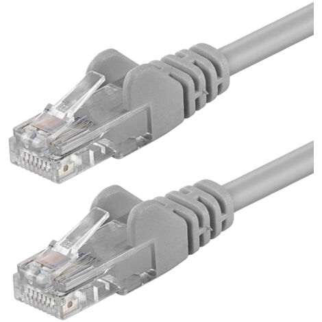 Cavo di Rete Patch Cat.6 in Rame U/UTP LSZH Grigio, Lunghezza 30 metri