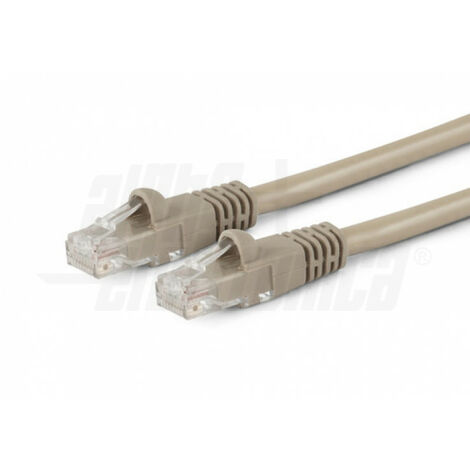 Cavo di rete Patch CCA Cat. 6 Grigio U/UTP 1m
