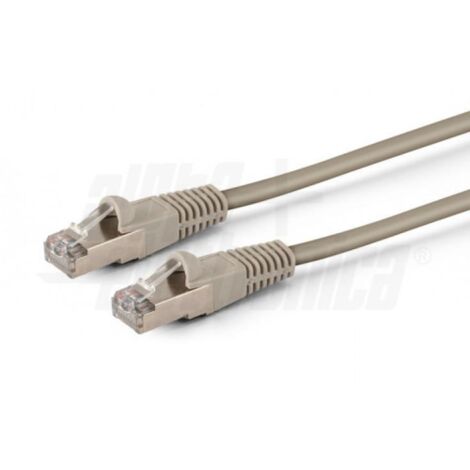 Cavo di rete patch in rame cat. 5e grigio f utp 1m alpha elettronica 95-701 01gb