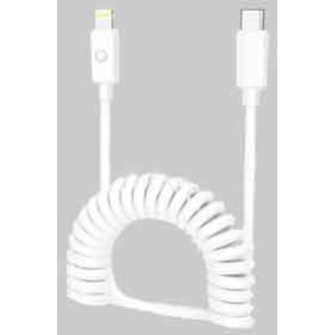 CAVO DI RICARICA A MOLLA USB-C/LIGHTNING LOSTECH 120 cm