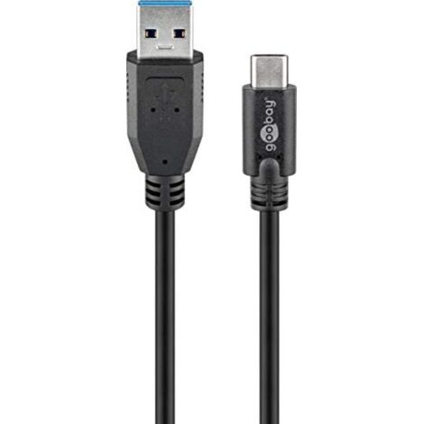 Cavo di ricarica da USB-C™ a USB A 3.0 con sincronizzazione e ricarica Super Speed, spina USB 3.0 (tipo A)  Spina USB-C™. Lunghezza del Cavo 0.15 m