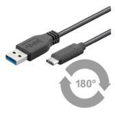 Cavo di ricarica da USB-C™ a USB A 3.0 con sincronizzazione e ricarica Super Speed, spina USB 3.0 (tipo A)  Spina USB-C™. Lunghezza del Cavo 1 m