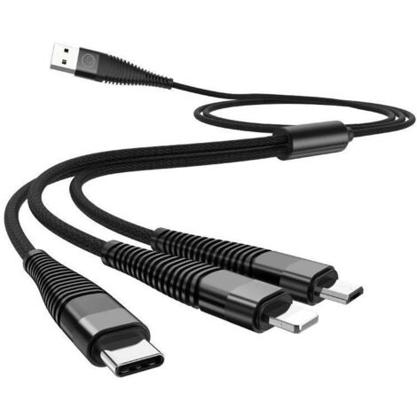 CAVO DI RICARICA E TRASFERIMENTO DATI 3 IN 1