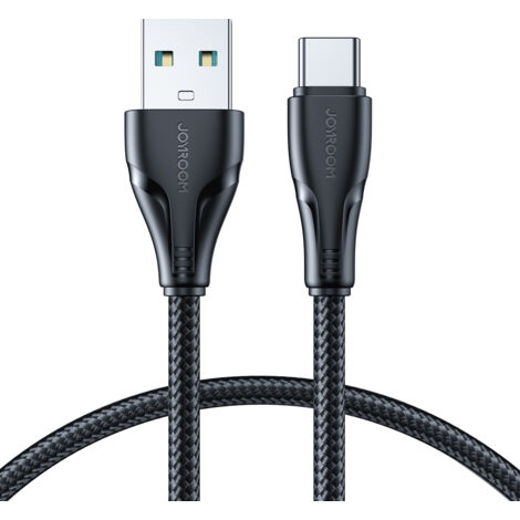 Cavo di ricarica rapida USB-C serie Surpass 3A 1,2 m Nero