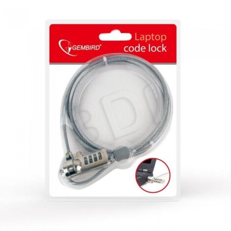 Cavo di sicurezza per laptop con codice a 4 cifre GEMBIRD LK-CL-01