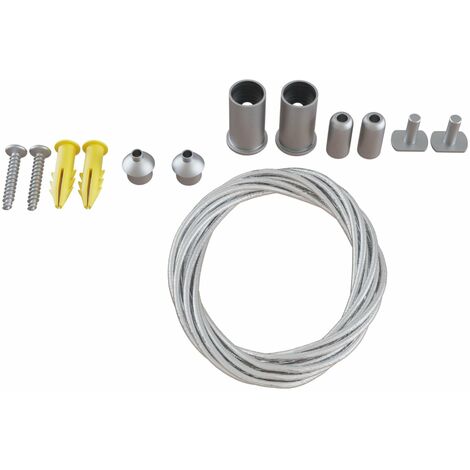 Cavo di Sospensione 2m Ø2mm per Sistema Illuminazione a Binario