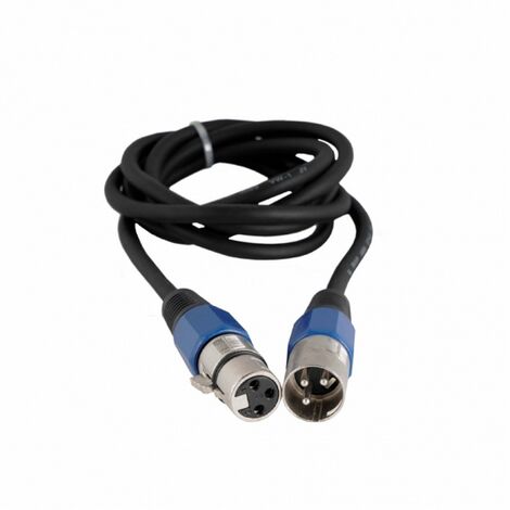 Cavo DMX XLR Maschio Femmina 3 poli 1mt Wisdom