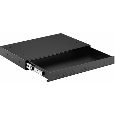 CAVO Dokumentenschublade aus Stahl 410 x 272 mm schwarz, Schreibtischschublade Unterbauschublade