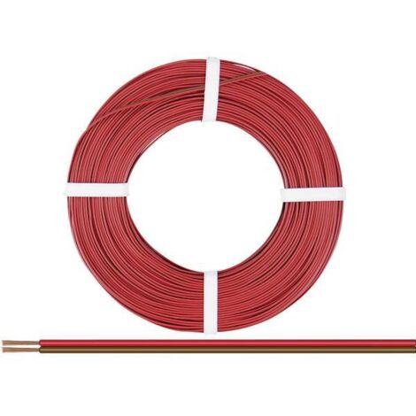 Cavo doppio Donau-elettronica rosso e marrone 25m