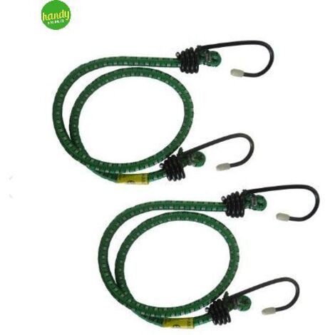 Cavo elastico Ø 8 x 750 mm. con ganci a uncino plastificati 2 pz.
