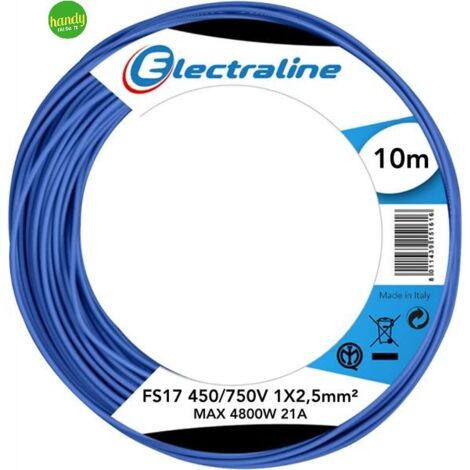 FS17 450/750V cavo 1 X 2,5 blu 5015 - Rotolo da 100 metri FF5FS1712.50BL