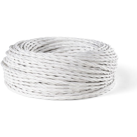Cavo Elettrico A Treccia 10M Bianco