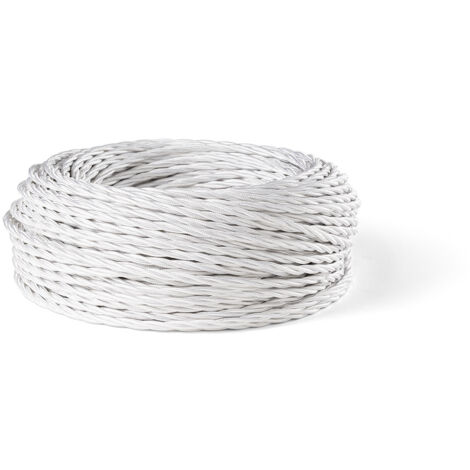 Cavo Elettrico A Treccia 50M Bianco