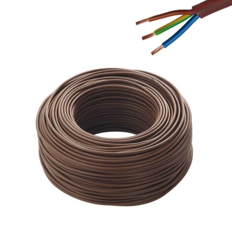 CAVO ELETTRICO ANTIFIAMMA GOMMATO MARRONE 5x2,5mmq FROR