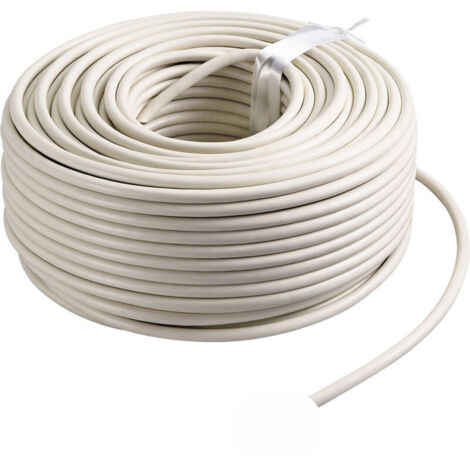 Cavo elettrico automobilistico flessibile bianco da 1 mm² – lunghezza 10 metri – isolamento in PVC per impianti domestici – flessibilità ottimale