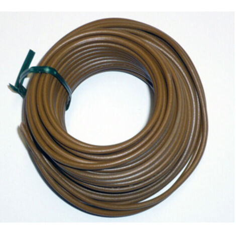 Cavo elettrico automobilistico flessibile da 1 mm² marrone – lungo 10 metri – con isolamento in PVC per impianti elettrici domestici – Flessibile e facile da usare