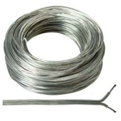 CAVO ELETTRICO BIPOLARE PIATTINA COSTA STRETTA ARGENTO- - 2x mmq.0,50 colore argento - 100 mt