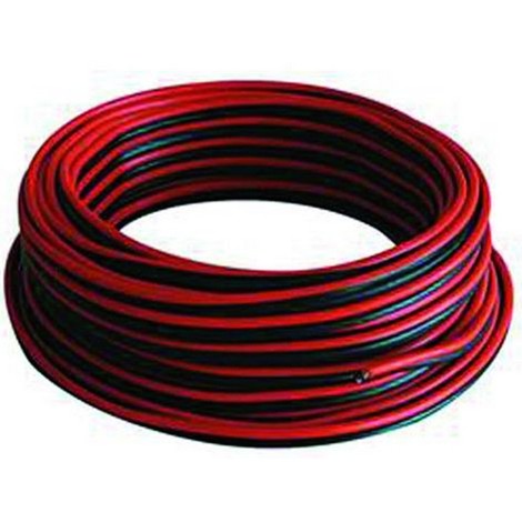 Cavo filo Multipolare Doppino Piattina Sezione 2x0,35 mmq Rosso Nero