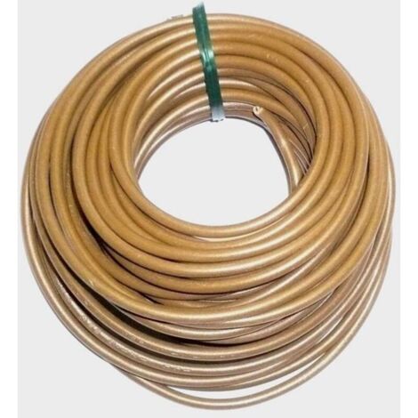 Cavo elettrico flessibile marrone da 1,5 mm² – lungo 10 metri – con isolamento in PVC, per impianti elettrici domestici.