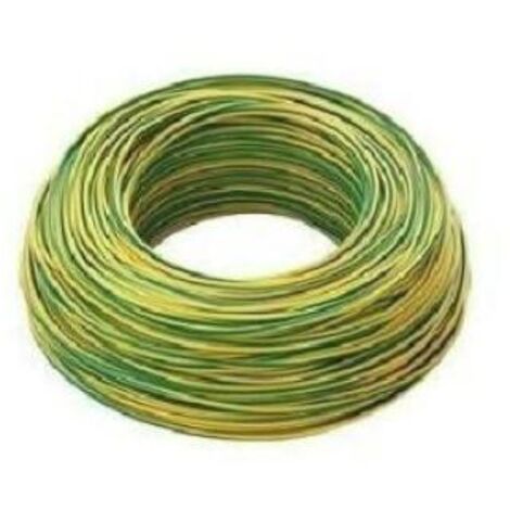 Cavo Elettrico FS17, Unipolare Isolante, Impianti Elettrici, Case, Imprese Edili, 450/750 V, 1 x 1 mm, Giallo/Verde