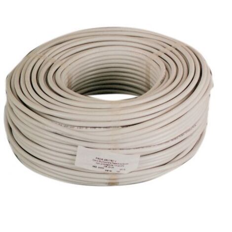 CAVO ELETTRICO H05VV-F SEZ 3X0,75 MM BIANCO 100 MT