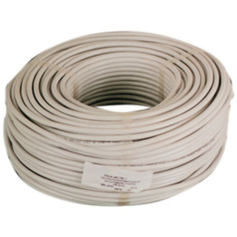 Cavo Elettrico H05VV-F SEZ. 3X1,00 mm. bianco. Prezzo al metro.
