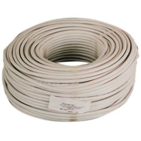 CAVO ELETTRICO H05VV-F SEZ 3X2,50 MM BIANCO  100 MT