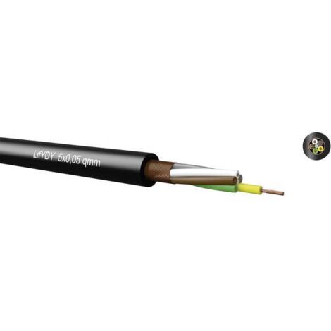 Cavo elettrico kabeltronik lifydy 2x0.10mm nero alta qualità