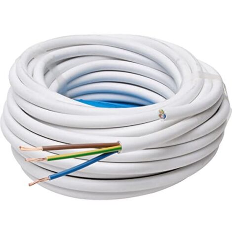 Cavo elettrico kopp H05VV5-F bianco 10 metri flessibile