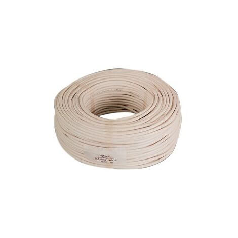 CAVO ELETTRICO SEZ. 2X1,5 BIANCO H05VV-F - 100 M