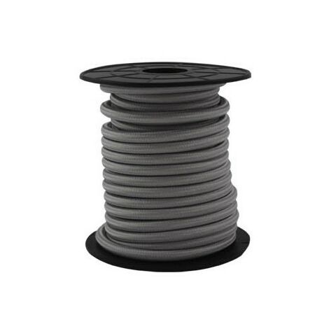 Cavo elettrico tessile 10 metri 2x0,75 mm Grigio GSC 3902992