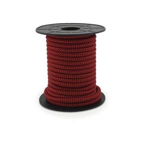 Cavo elettrico tessile 10 metri 2x0,75 mm rosso / nero GSC 3902989