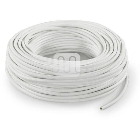 CAVO ELETTRICO TESSILE TONDO - BIANCO TO53 3MT MERLOTTI