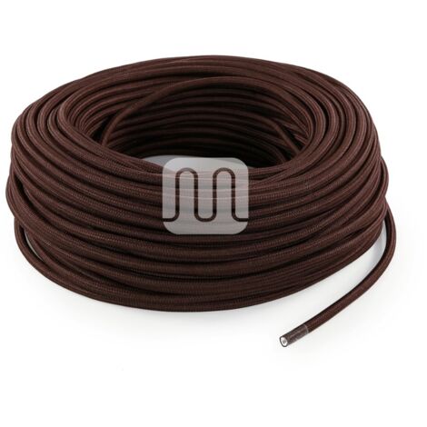 CAVO ELETTRICO TESSILE TONDO - MARRONE TO61 3MT MERLOTTI