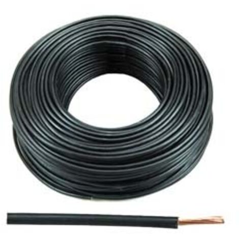 CAVO ELETTRICO UNIPOLARE ANTIFIAMMA NERO FS17- - 1x mmq.4 colore nero - 100 mt