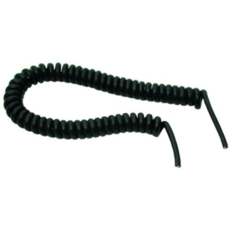 Cavo estensibile 3 m 3g1 pvc nero senza spina e presa fanton 90291