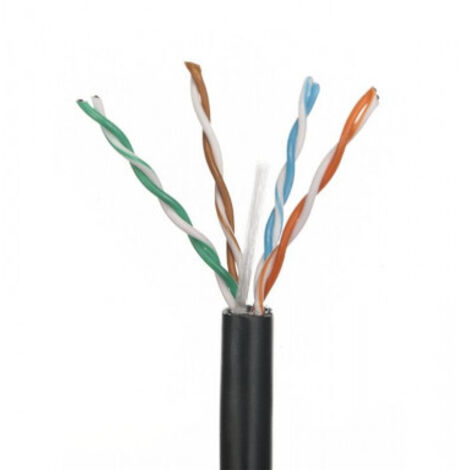 Cavo Ethernet Cat.6 U/UTP PE 4x2x23AWG, 305 metri, esterno, resistente alle intemperie e adatto a installazioni all'aperto
