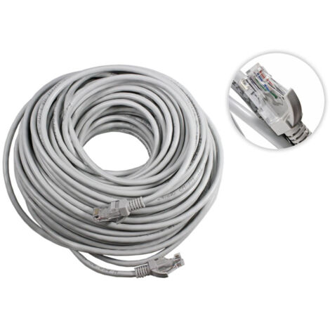 Cavo Ethernet di Rete Lan 20m Cavo Cablato UTP Cat6E Connessione Rete Internet