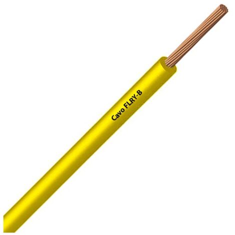 Cavo Filo Unipolare FLRY-B ISO 6722 Classe B Sez. 0,75 mmq Giallo