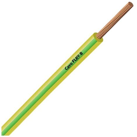 Cavo Filo Unipolare FLRY-B ISO 6722 Classe B Sez. 0,75 mmq Giallo/verde