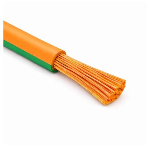 Cavo Filo Unipolare FLRY-B ISO 6722 Classe B Sez. 1,00 Arancione/verde