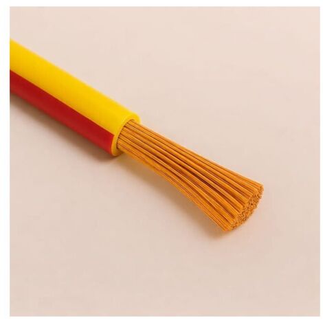 Cavo Filo Unipolare FLRY-B ISO 6722 Classe B Sez. 2,50 mmq Giallo/Rosso