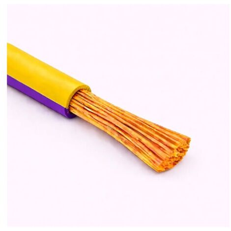 Cavo Filo Unipolare H05V-K sez. 0,35 mmq Giallo/Viola