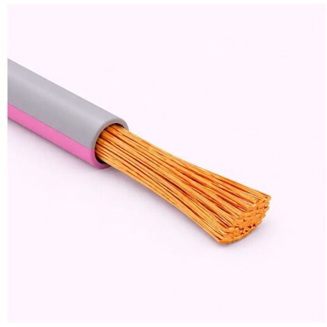 Cavo Filo Unipolare H05V-K sez. 0,50 mmq Grigio/Rosa