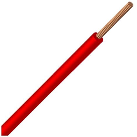 Cavo Filo Unipolare T3 FLRYW-B (FR125 F5) ISO 6722 sez.1,50 mmq Rosso