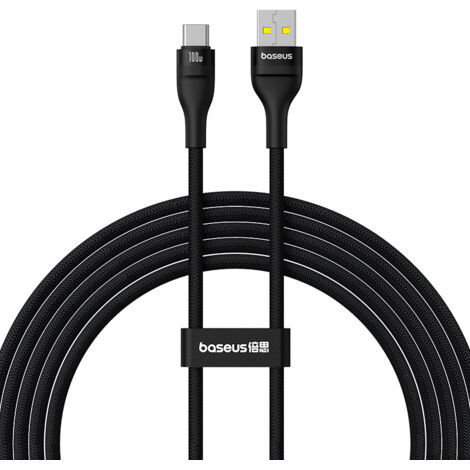 Cavo Flash 2 USB-A - USB-C 100W 2m - Nero