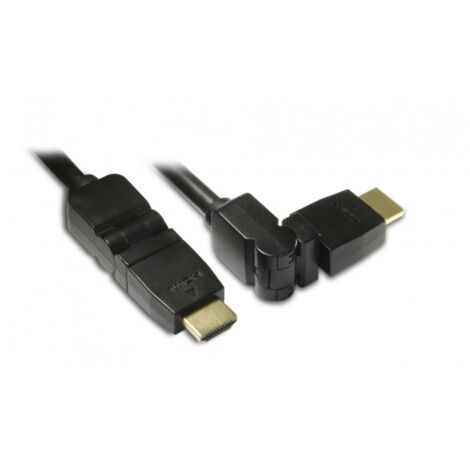 Cavo HDMI HIGH SPEED mas/mas connettore Swivel 1,5 m